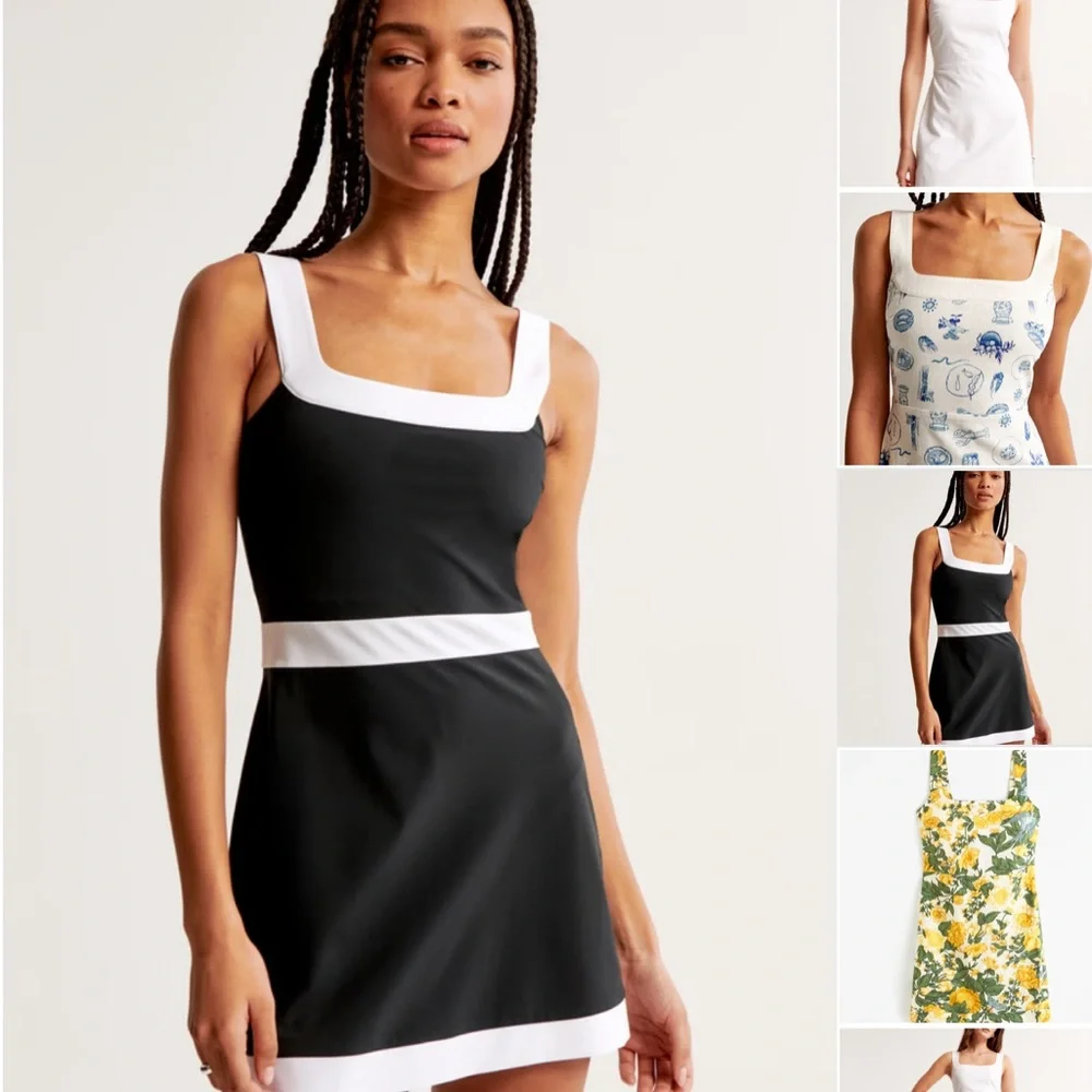 Abercrombie & Fitch Black and White Mini Dress - Picture 4 of 4